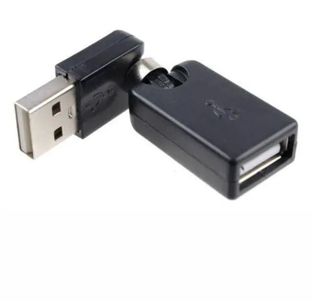 Alt view image 4 of 6 - Rotating and Swivel Twist USB 2.0 Type A Male to Type A Female 360 Degree Rotation Adjustable Right Angle Extension Adapter Convertor (2-Pack,AM-FM)