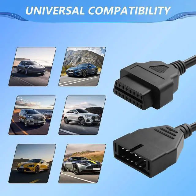 Alt view image 5 of 7 - OBD1 to OBD2 GM Adapter, Diagnostic Code Reader Scanner Cable, 12 Pin to OBD2 OBD II 16 Pin Diagnostic Tool