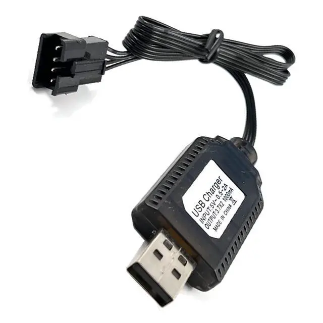 Alt view image 7 of 7 - 2Pack 7.4V / 2 x 3.7V 400mA USB Charger Cable with SM-4P 4 pin Plug Compatible with Old Version UDI001 UDI008 UDI009 and HJ808 RC Boat Battery UDI001 USB 2
