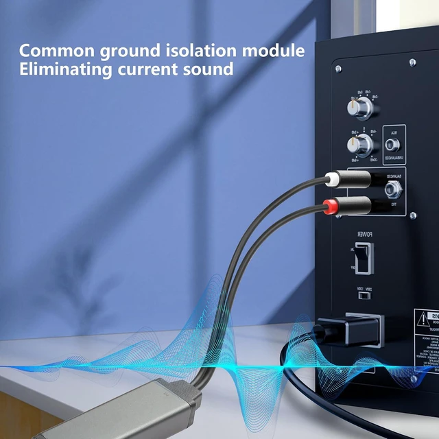 Alt view image 2 of 7 - RCA Noise Isolator,RCA Audio Hum Eliminator Ground Loop Noise Isolator,Uses Jack