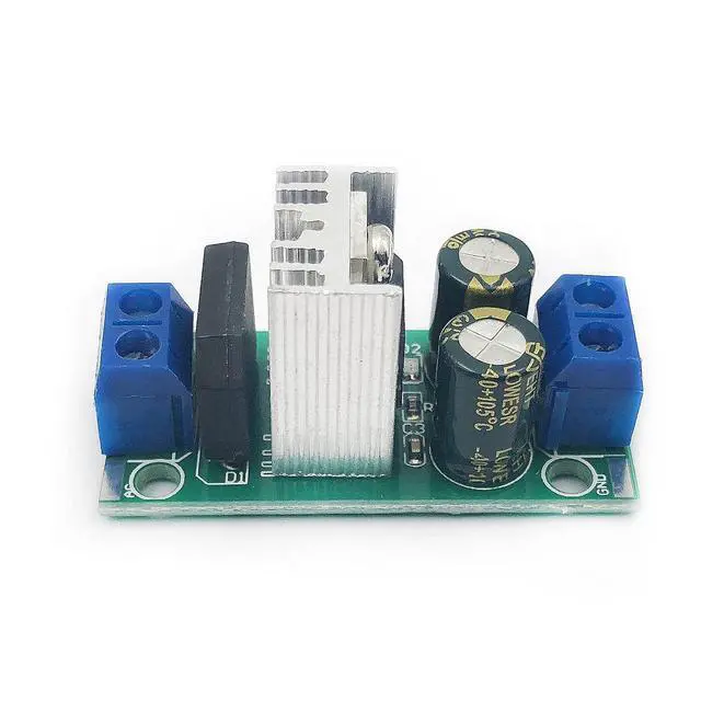 Alt view image 6 of 7 - 2PCS Three Terminal Voltage Regulator Module LM7812 DC or AC to DC 12V Output 1.2A Max Power Supply Module Terminal and 5x2 Pins Output