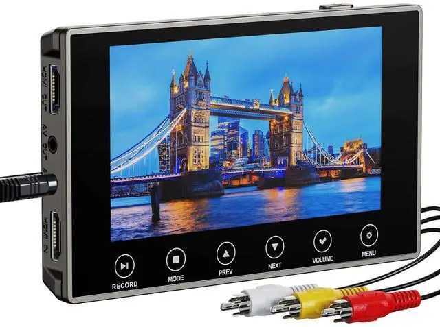 Main image of DigitPro VHS to Digital Converter 3.0, 5" Large Screen Video to Digital Converter, 4K HD Convert VCR HI8 8MM Tapes VHS Player DVD Camcorder Mini DV Cassette Tape Analog to Digital