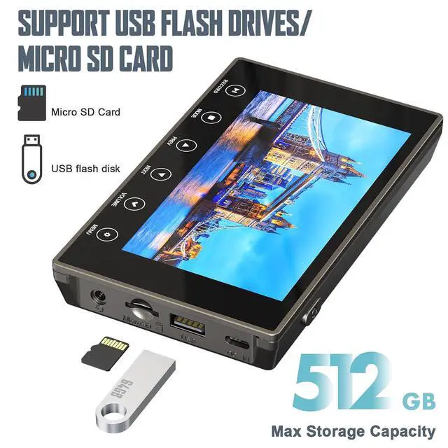 Alt view image 6 of 7 - DigitPro VHS to Digital Converter 3.0, 5" Large Screen Video to Digital Converter, 4K HD Convert VCR HI8 8MM Tapes VHS Player DVD Camcorder Mini DV Cassette Tape Analog to Digital