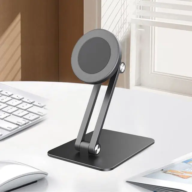 Alt view image 7 of 7 - Alloy Aluminum 360° Rotatable Phone Stand Base Mobile Phone Support Tablet Holder Brace Bracket Accessary for Cell Phone Holder Wireless Charger DIY Suit 17mm Ball Head (Base only)