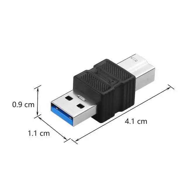 Alt view image 6 of 6 - USB 3.0 Type A Male to Type B Male Connector Adapter 5Gbps USB A to B Printer Converter for Printer, Scanner, External Hard Drive - 2Pack