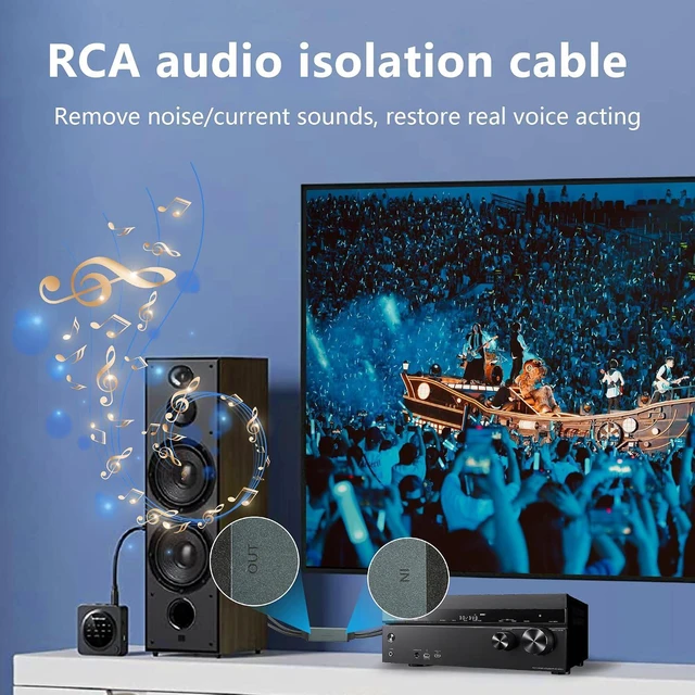 Alt view image 6 of 7 - RCA Noise Isolator,RCA Audio Hum Eliminator Ground Loop Noise Isolator,Uses Jack