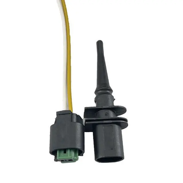 Alt view image 2 of 7 - Ambient Outside Air Temperature Sensor with Connector Pigtail Plug 65816936953/65816905050 + 61132359999 Compatible with E46 E39 E38 X3 X5 Z4 1 3 4 5 6 7 Series