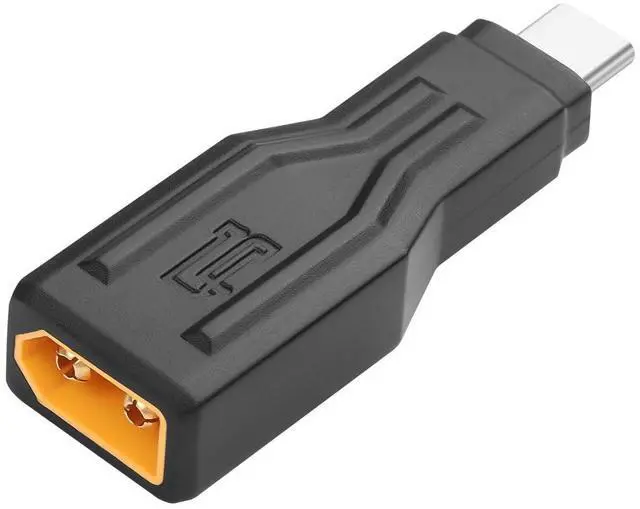 Main image of XT60 to Type C Adapter, XT60 Male to USB Type-C Male Charging Connector, XT60 to USB C Extension Adapter 100W 20V/5A for Notebook, Projectors, LED, Robot Vacuum,and Other Typec Devices