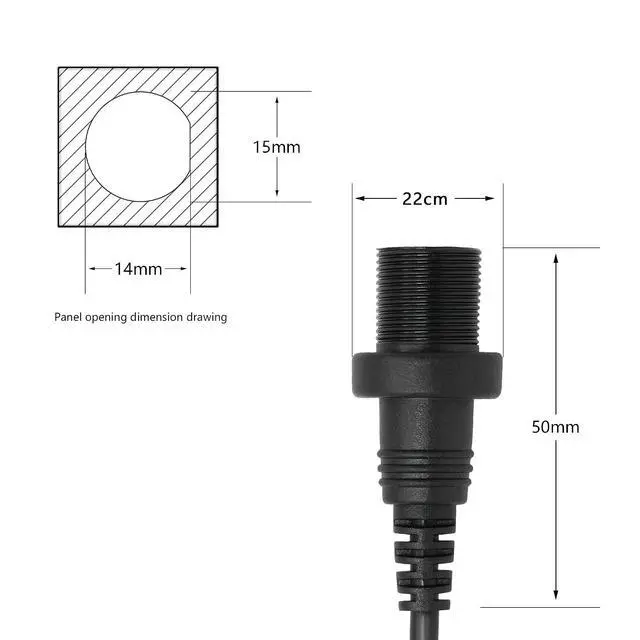 Alt view image 4 of 7 - Micro USB Mount Extension Dash Flush Cable for Car, Boat, Motorcycle, Truck Dashboard (Micro USB) (1m)