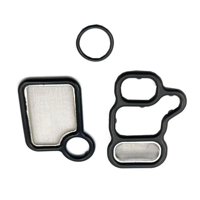 Alt view image 4 of 6 - Spool Valve Filter Screen VTC VTEC Solenoid Gasket 15845-RAA-A01 Compatible with CRV Element Civic Si Accord Crosstour TSX RDX 917-176,15815-RAA-A02,91319-PAA-A01(1Set)