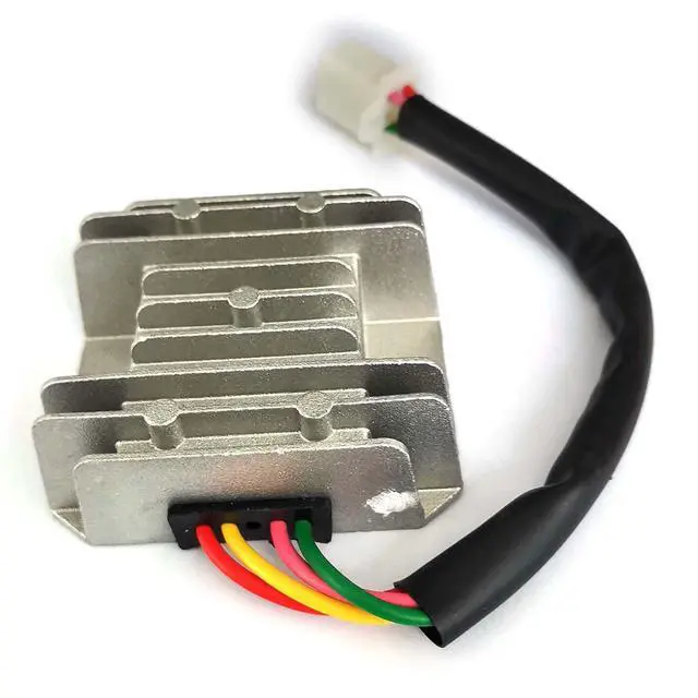 Alt view image 4 of 5 - 4 Wires 4 Pins 12V Full Wave Rectifier Voltage Regulator Universal Compatible with Motorcycle Pit Dirt Bike Quad CG125 150 200 250CC Motorbikes ATVs Mopeds Buggy