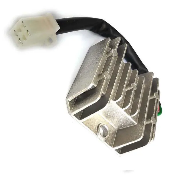 Alt view image 5 of 5 - 4 Wires 4 Pins 12V Full Wave Rectifier Voltage Regulator Universal Compatible with Motorcycle Pit Dirt Bike Quad CG125 150 200 250CC Motorbikes ATVs Mopeds Buggy