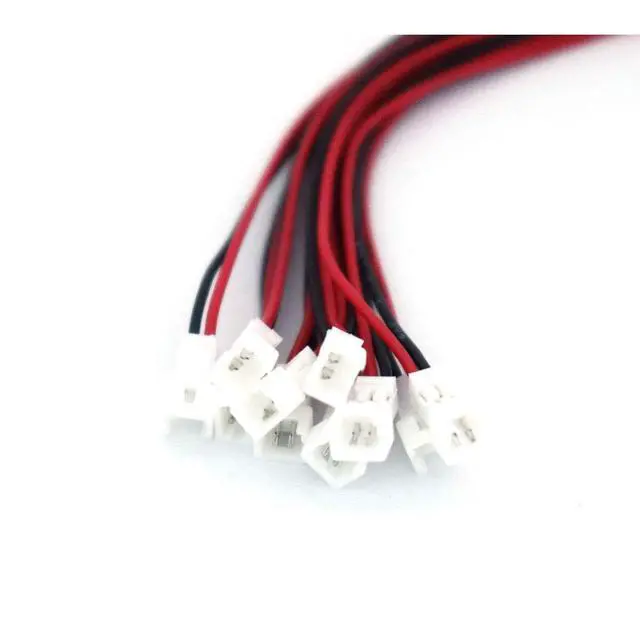 Alt view image 2 of 6 - 20 Pairs JST 1.25mm 2 Pin Micro Male Female Connector Plug 80mm Wires Cables