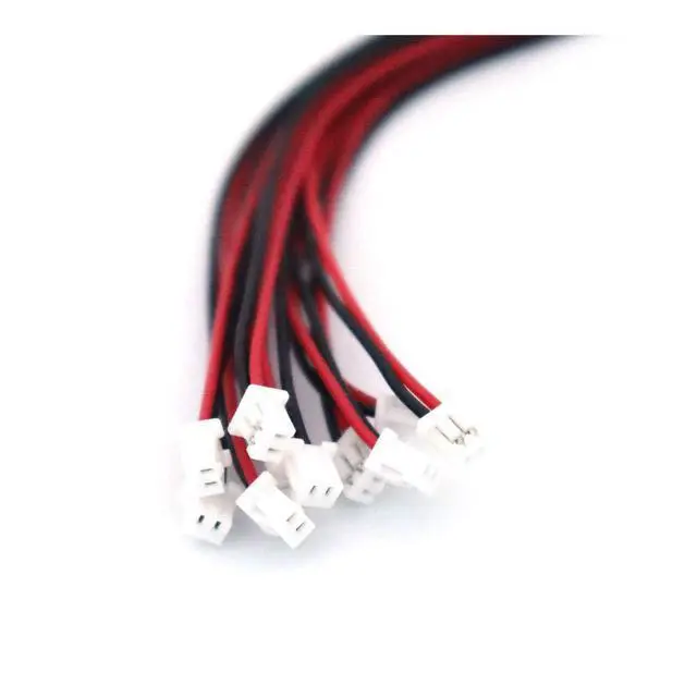 Alt view image 5 of 6 - 20 Pairs JST 1.25mm 2 Pin Micro Male Female Connector Plug 80mm Wires Cables