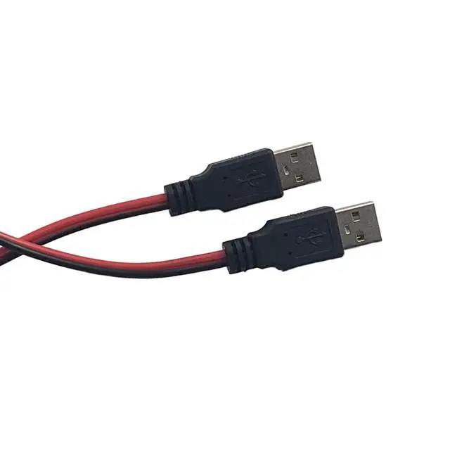 Alt view image 5 of 7 - Crocodile Clamps Test Wire 50cm/19.69inch Double Alligator Clips to USB Male Connector Cable Copper Test Lead for Testing Circuit