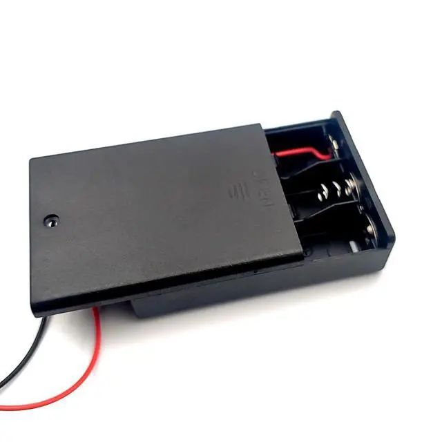 Alt view image 3 of 7 - 2PCS Wire Lead Cable Plastic 3 x 1.5V AA Batteries Cell Box Holder Case Black