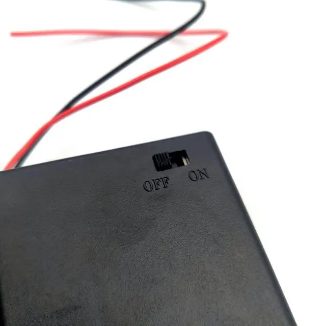 Alt view image 6 of 7 - 2PCS Wire Lead Cable Plastic 3 x 1.5V AA Batteries Cell Box Holder Case Black
