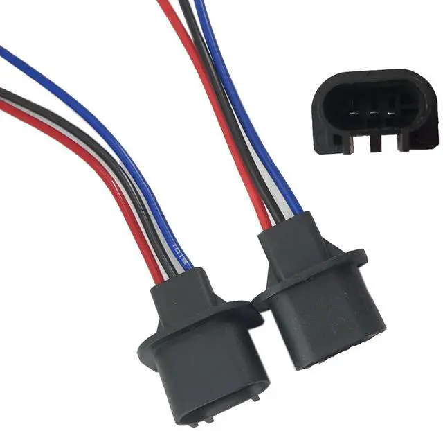 Main image of 2pcs Wire Pigtail Male 9008 H13 Harness Head Light Replace Socket Plug Connector Compatible with Yukon XL 1500 Compass Gladiator Liberty Patriot