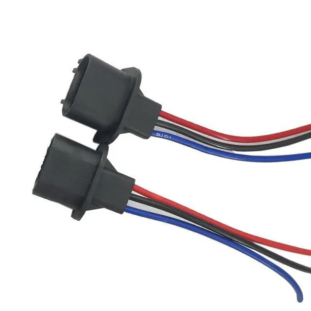 Alt view image 4 of 7 - 2pcs Wire Pigtail Male 9008 H13 Harness Head Light Replace Socket Plug Connector Compatible with Yukon XL 1500 Compass Gladiator Liberty Patriot