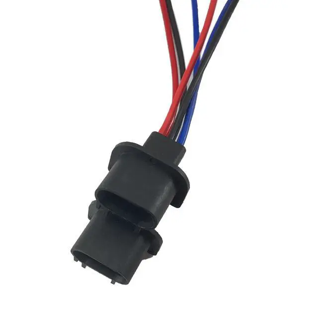 Alt view image 5 of 7 - 2pcs Wire Pigtail Male 9008 H13 Harness Head Light Replace Socket Plug Connector Compatible with Yukon XL 1500 Compass Gladiator Liberty Patriot