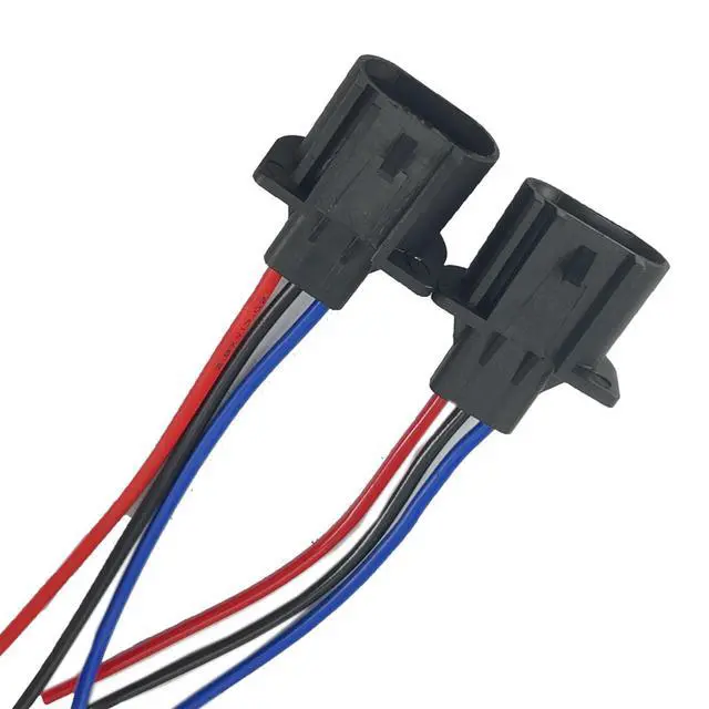 Alt view image 6 of 7 - 2pcs Wire Pigtail Male 9008 H13 Harness Head Light Replace Socket Plug Connector Compatible with Yukon XL 1500 Compass Gladiator Liberty Patriot