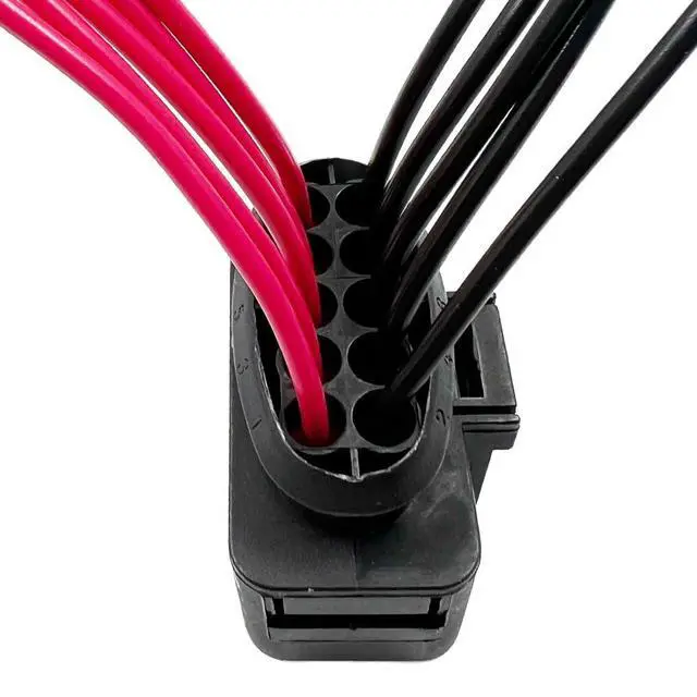 Alt view image 5 of 6 - 2 Pack Headlight Wiring Pigtail Connector Plug Cable 10pin 1J0973735 Compatible with A3 A4/S4 A5/S5 A6/S6 A8 Q3/Q5/Q7/TT Bettle Bora Jetta Golf Passat