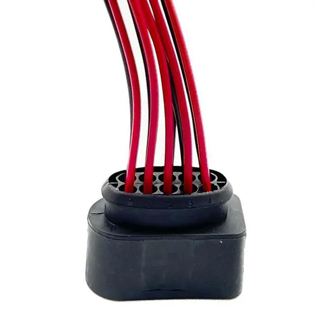 Alt view image 6 of 6 - 2 Pack Headlight Wiring Pigtail Connector Plug Cable 10pin 1J0973735 Compatible with A3 A4/S4 A5/S5 A6/S6 A8 Q3/Q5/Q7/TT Bettle Bora Jetta Golf Passat