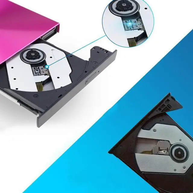 Alt view image 6 of 7 - Aluminium Alloy USB 3.0 External DVD Burner DVD-RW CD-ROM Player Slim Portable Optical Drive for Desktop Laptop Notebook (Silver)