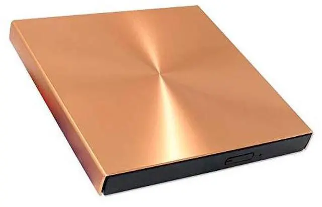 Main image of Aluminium Alloy USB 3.0 External DVD Burner DVD-RW CD-ROM Player Slim Portable Optical Drive for Desktop Laptop Notebook (Gold)