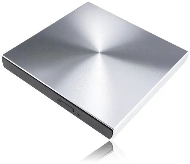 Main image of Aluminium Alloy USB 3.0 External DVD Burner DVD-RW CD-ROM Player Slim Portable Optical Drive for Desktop Laptop Notebook (Silver)