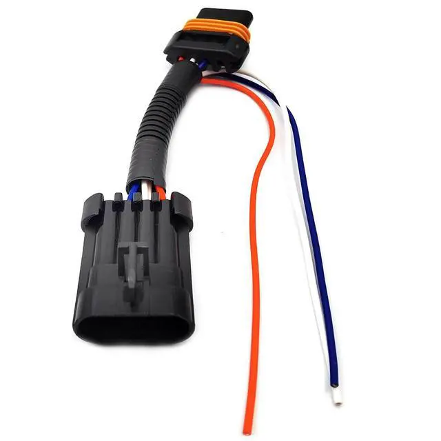 Alt view image 4 of 7 - 2pcs Compatible with Po-laris RZR 900 1000 XP Turbo Tail Light Power Harness Whip Brake Light License Plate Rear Light Plug and Play 3 Wire Power Harness