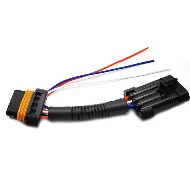 Alt view image 5 of 7 - 2pcs Compatible with Po-laris RZR 900 1000 XP Turbo Tail Light Power Harness Whip Brake Light License Plate Rear Light Plug and Play 3 Wire Power Harness