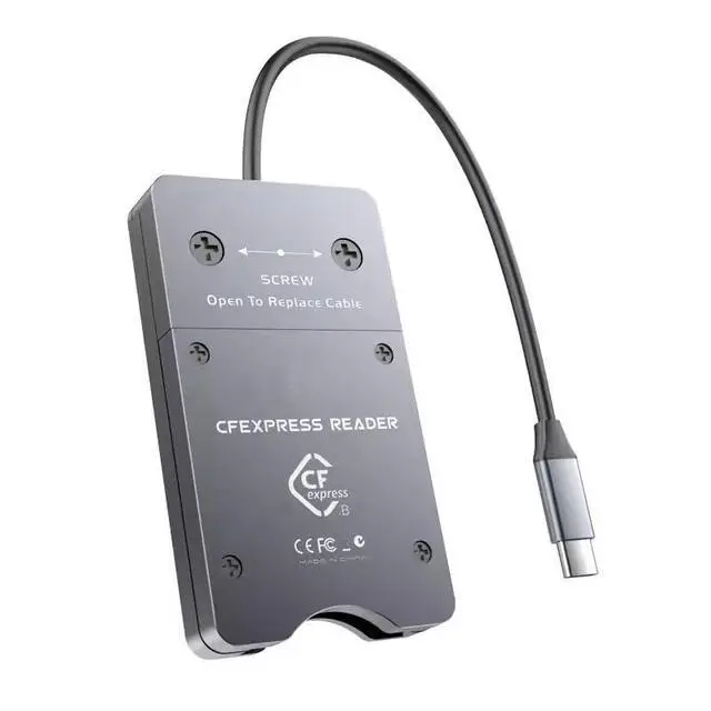 Alt view image 3 of 7 - CFexpress Card Reader, USB 3.2 Gen2 10Gbps CFE Type B Reader Aluminum Case Memory Card Adapter for Windows/MacOS/Android