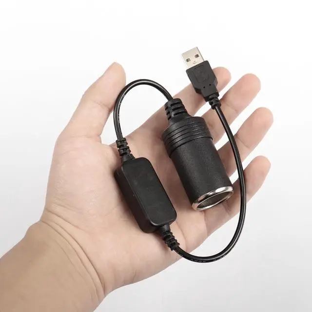 Alt view image 5 of 7 - 1ft USB A Male to 12V 8W Cigarette Lighter Socket Adapter Power Cable for Dash Cam, GPS, Car Led Light Strips, and Other Automotive Electronics