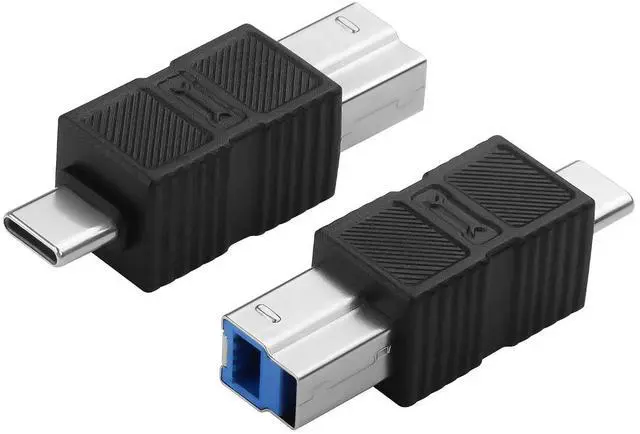 Main image of USB 3.0 Type C Male to Type B Male Connector Adapter 5Gbps USB3.0 C to B Printer Converter for Printer, Scanner, External Hard Drive - 2Pack