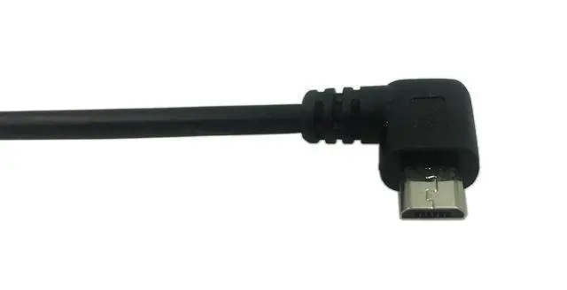 Alt view image 4 of 6 - 9Inch Micro USB Cable Combo Left & Right Angle Micro USB 5 Pin Male to USB 2.0 Type A Left Angle Male Data Sync and Charge Cable (Black)(2-Pack) L