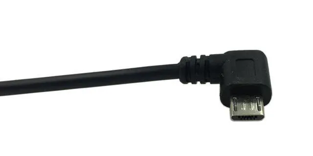Alt view image 5 of 6 - 9Inch Micro USB Cable Combo Left & Right Angle Micro USB 5 Pin Male to USB 2.0 Type A Left Angle Male Data Sync and Charge Cable (Black)(2-Pack) L