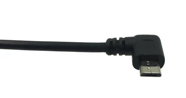 Alt view image 4 of 6 - 9Inch Micro USB Cable Combo Left & Right Angle Micro USB 5 Pin Male to USB 2.0 Type A Right Angle Male Data Sync and Charge Cable (Black)(2-Pack) R