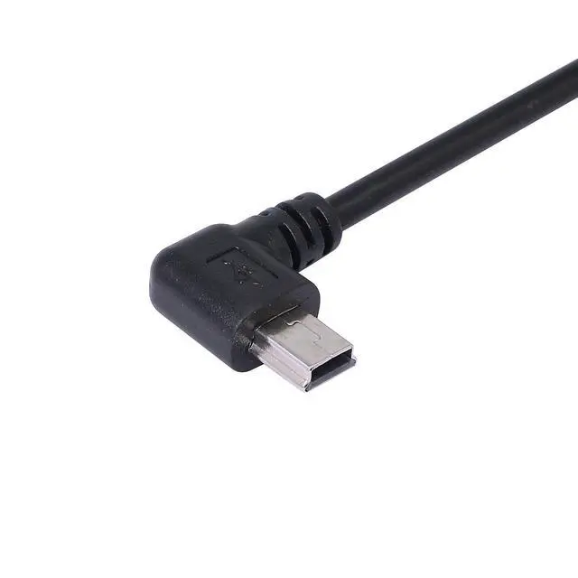 Alt view image 5 of 5 - 9Inch Mini USB Cable Combo Mini USB Female to Right Angle & Left Angle Male Data Sync and Charge Extension Cable (Black)(2-Pack) RL