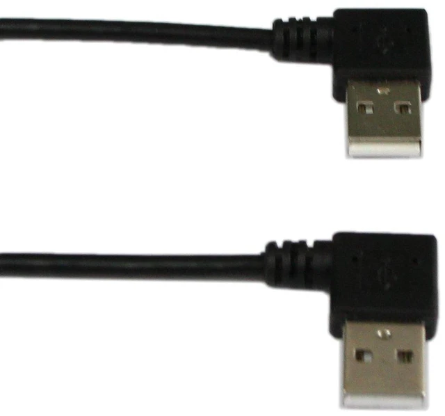 Alt view image 5 of 5 - 9Inch Mini USB Cable Combo Mini USB Right Angle & Left Angle Male to USB Type A