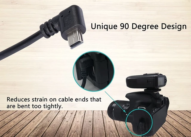 Alt view image 4 of 7 - 9Inch Mini USB Cable Combo Mini USB Right Angle & Left Angle Male to USB Type A