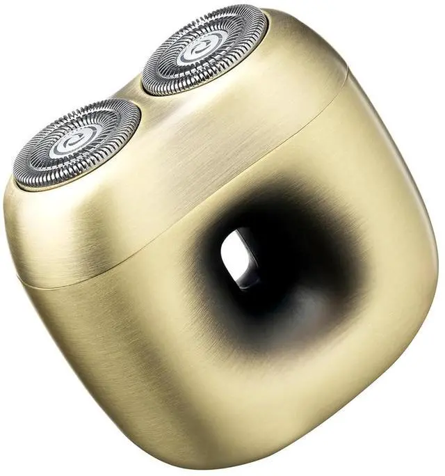 Main image of Donut Electric Men Rotary Shaver Portable Razor Rechargeable Men's Electric Cordless Wet&Dry Waterproof Mini Shaver Travel (Gold)