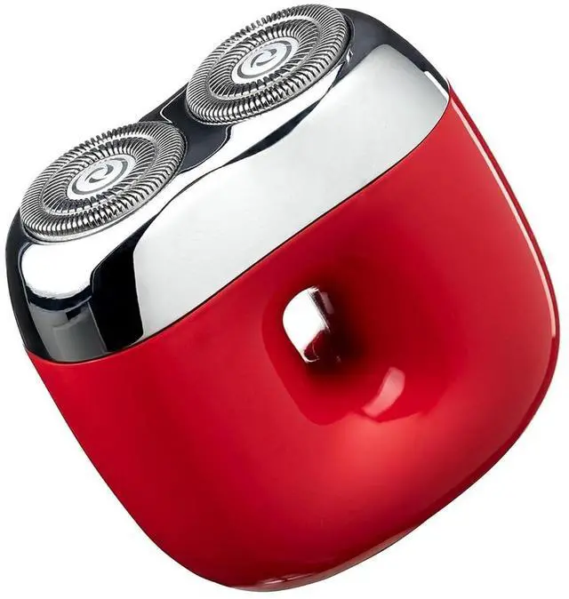 Main image of Donut Electric Men Rotary Shaver Portable Razor Rechargeable Men's Electric Cordless Wet&Dry Waterproof Mini Shaver Travel (Red)