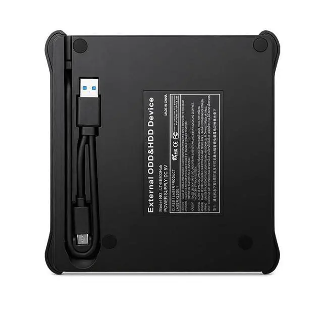 Alt view image 4 of 7 - External CD/DVD Drive for Laptop, USB 3.0 Type C DVD Player Portable CD/DVD Burner, CD ROM External DVD Optical Drive Compatible with Laptop Desktop PC Windows 11/10/8/7 Linux OS