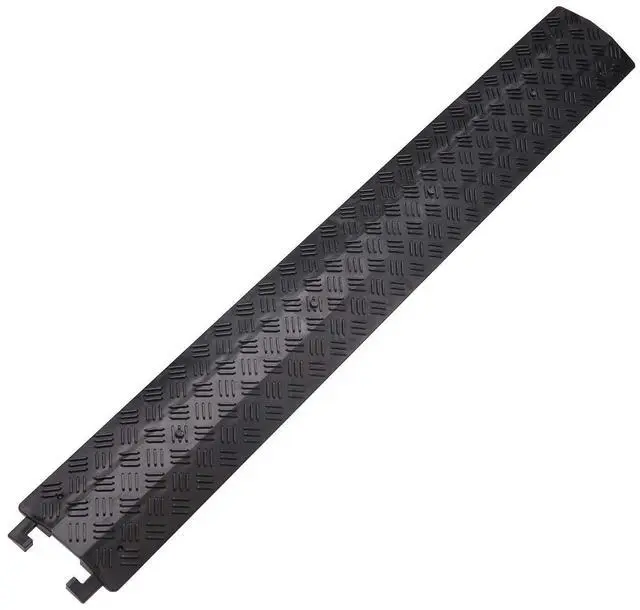 Main image of Small 2 Pack - Floor Cord Cover Cord Protector Drop Over Drop Trak Cable Ramp for Office Warehouse - Black