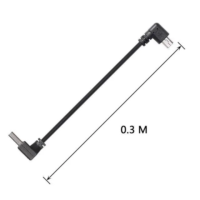 Alt view image 6 of 7 - 90 Degree Mini USB Short Cable, 1ft Up Angle USB 2.0 Type A to Left & Right Angle Mini B 5 Pin Charging Cable for Ti-84 Plus, GoPro, MP3 Player, Digital Camera, GPS Receiver, Dash Cam(RL)
