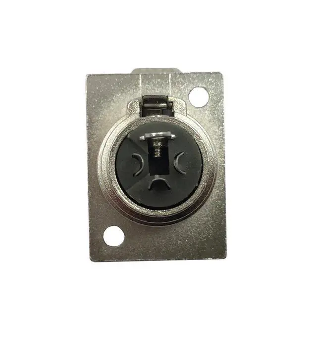 Alt view image 3 of 6 - XLR 3 Pin Female Jack Socket Keystone Wall Plate Panel Mount Audio Microphone Connector Adapter Converter (2-Pack)