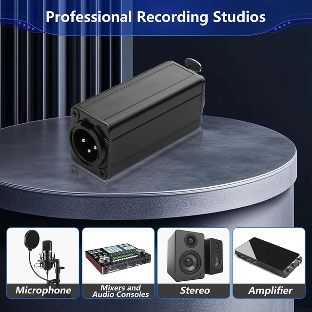 Alt view image 4 of 6 - XLR Ground Loop Noise Isolator,XLR Male to Female Passive Isolation Transformer,