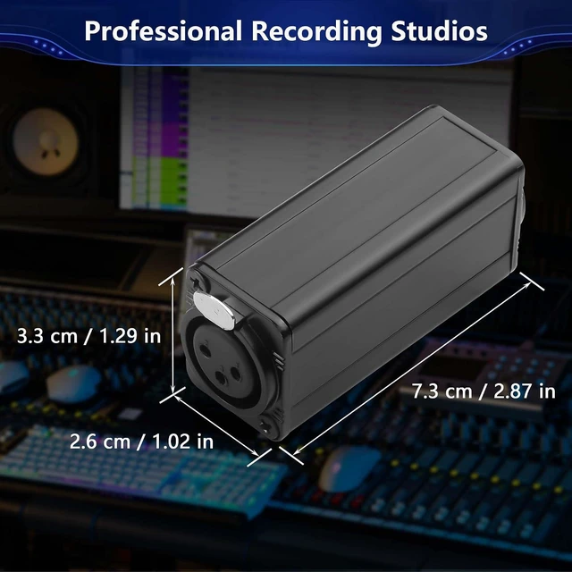 Alt view image 6 of 6 - XLR Ground Loop Noise Isolator,XLR Male to Female Passive Isolation Transformer,