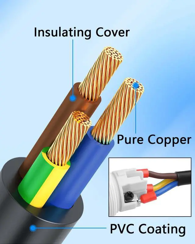 Alt view image 4 of 7 - 6.6 FT PowerCon and DMX Extension Cable, 13AWG AC Power DMX 3Pin XLR Signal Combo Cables for Stage Lighting, Concerts, Events